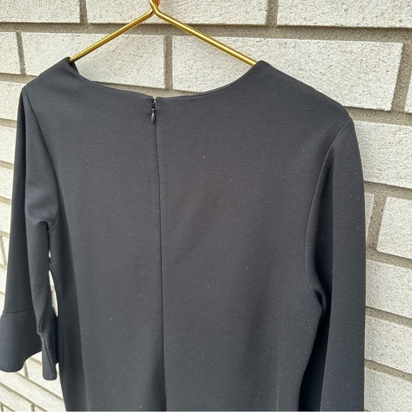 Chico’s Black Ponte Bell-Sleeve Short Dress - Picture 8 of 9